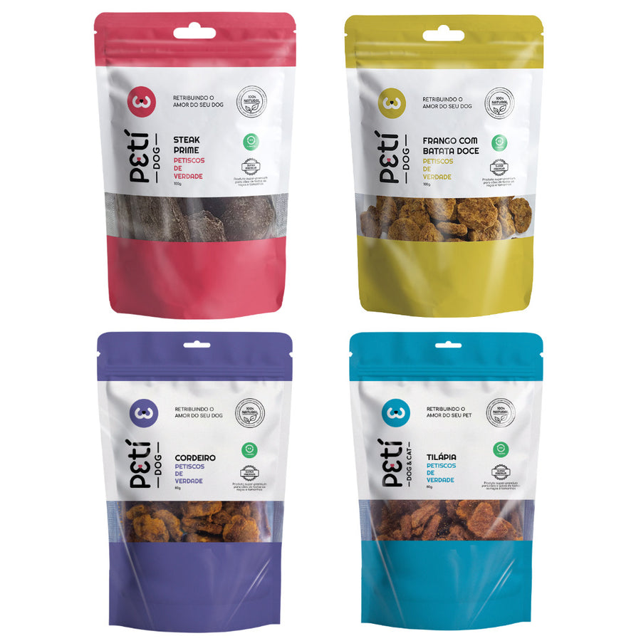 Kit Petisco Natural Sabores  - 100g e 80g  (Total: 360g)