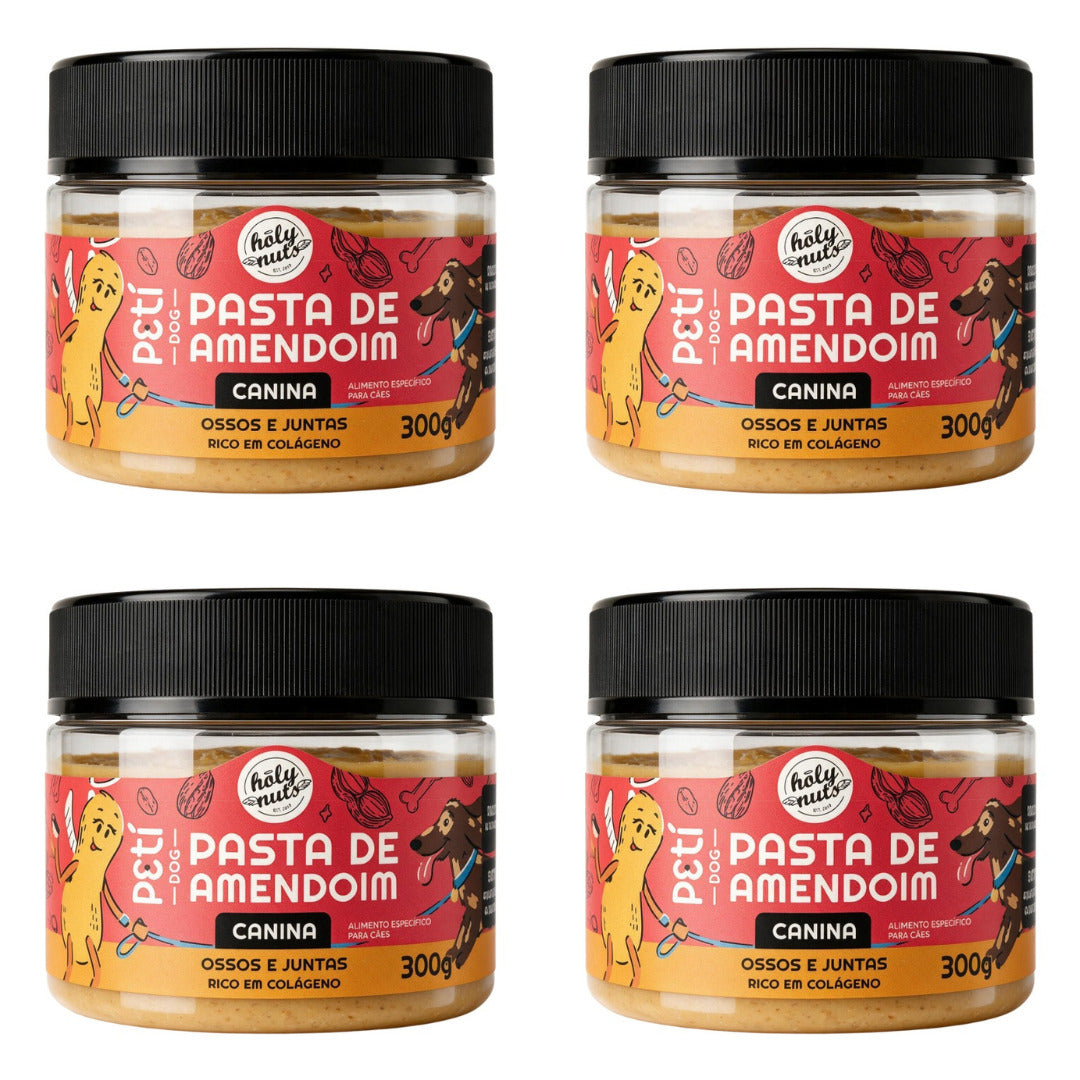 Kit Pasta de Amendoim Ossos e Juntas - 300g  (Total 1,2kg)