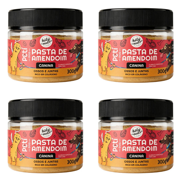 Kit Pasta de Amendoim Ossos e Juntas - 300g  (Total 1,2kg)
