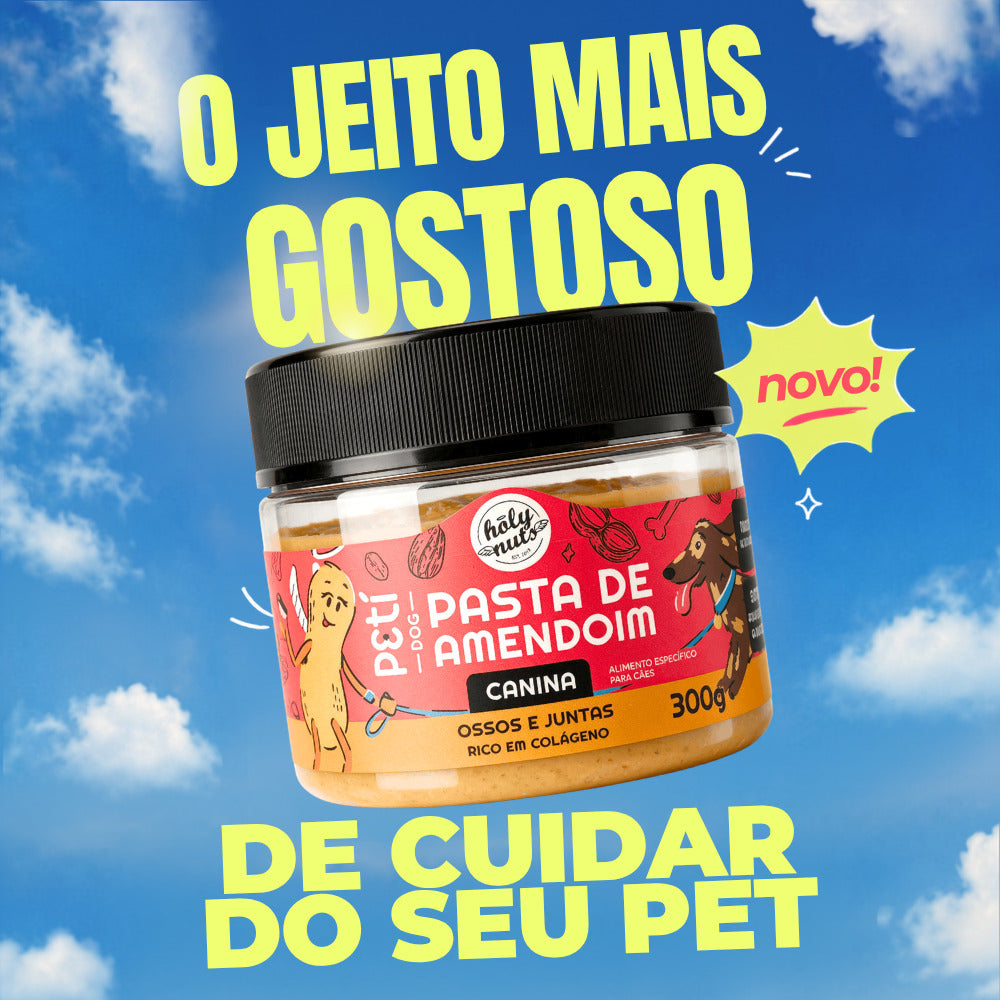 Kit Pasta de Amendoim Ossos e Juntas - 300g  (Total 1,2kg)
