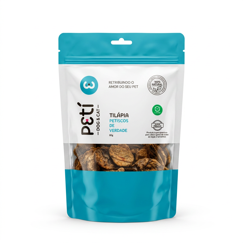 Petisco Natural Sabor Tilápia - 80g